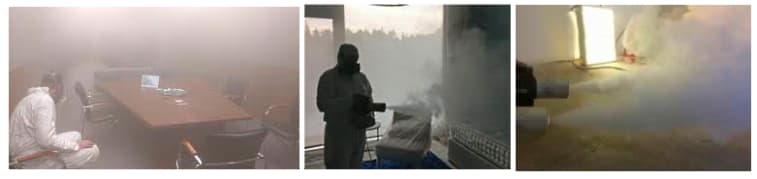 Генератор сухого тумана, сухой туман